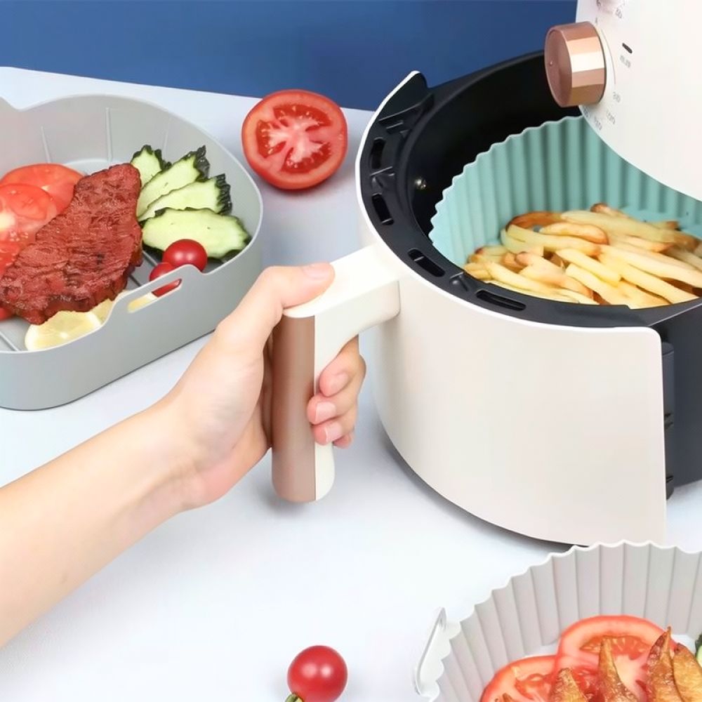 Air Fryer Silicone Pot Liner - Rivestimento in silicone quadrato per cestello