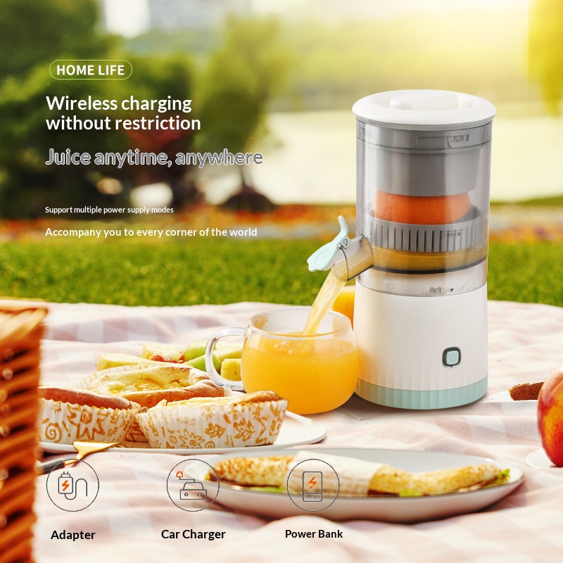 Electric Slow Juicer Cold Press - Spremiagrumi Elettrico Portatile Wireless Ricaricabile USB,